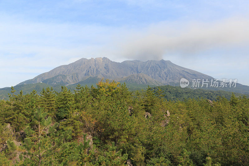 日本九州鹿儿岛的樱岛