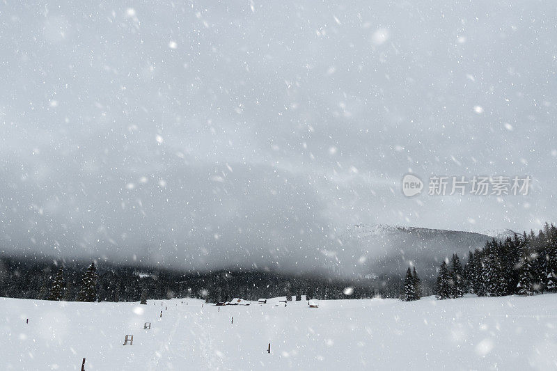 早上有暴风雪