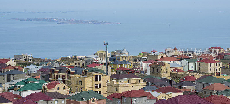 阿塞拜疆的屋顶海景