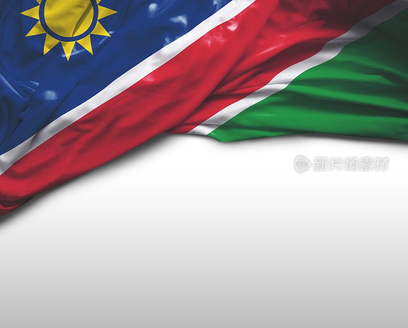 纳米比亚挥舞着国旗