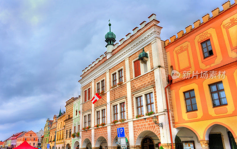 捷克共和国的Telc市政厅