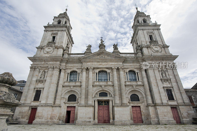 西班牙加利西亚的卢戈大教堂正面