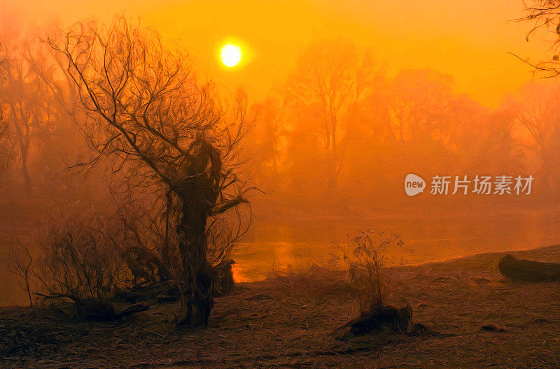 令人毛骨悚然的风景画