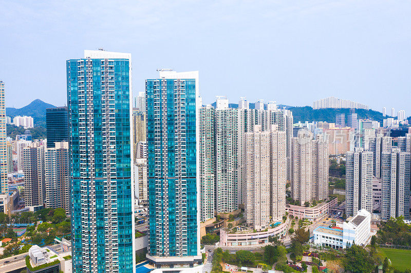 香港新界荃湾的住宅大厦