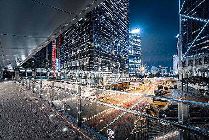 观赏香港市区夜景