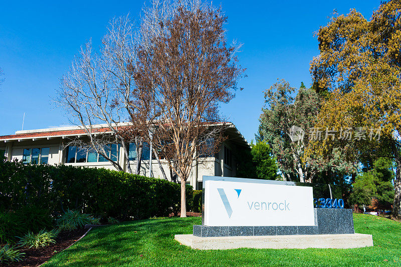 Venrock在硅谷一家风险投资公司总部的标牌上