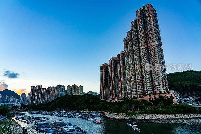 香港的高层住宅大厦