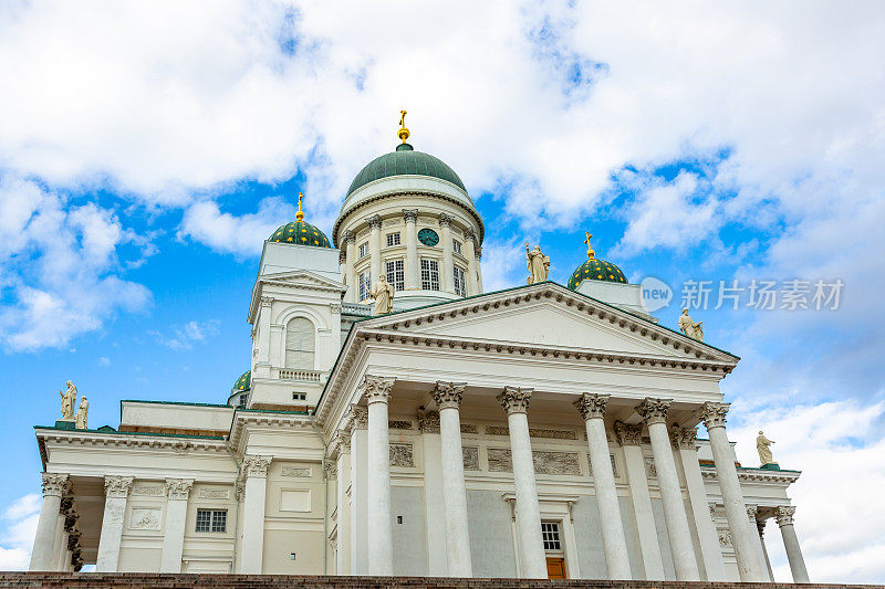著名的赫尔辛基大教堂，芬兰赫尔辛基