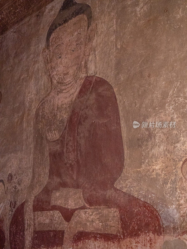 蒲甘苏拉马尼寺古代佛祖壁画