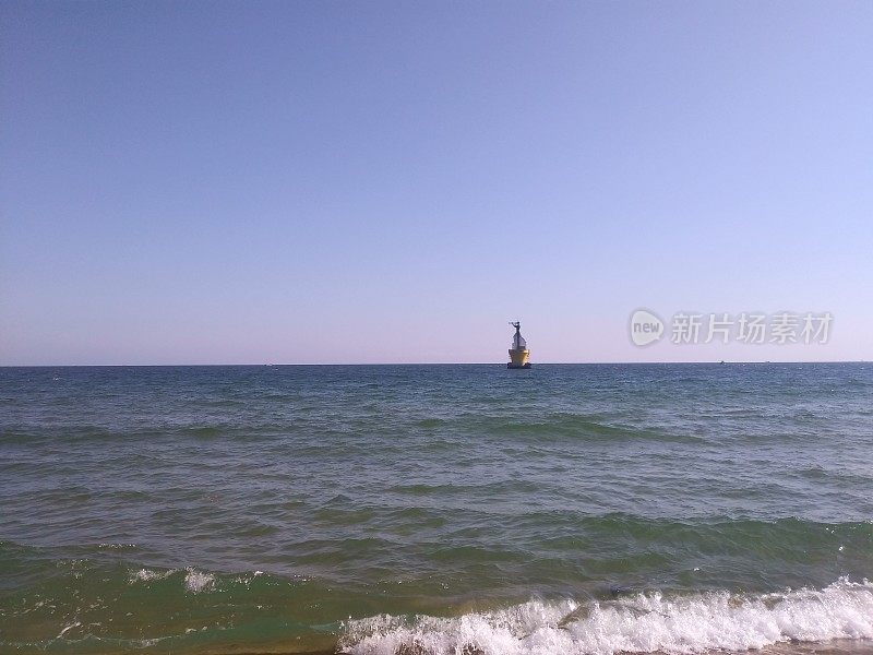 大海、地平线和天空