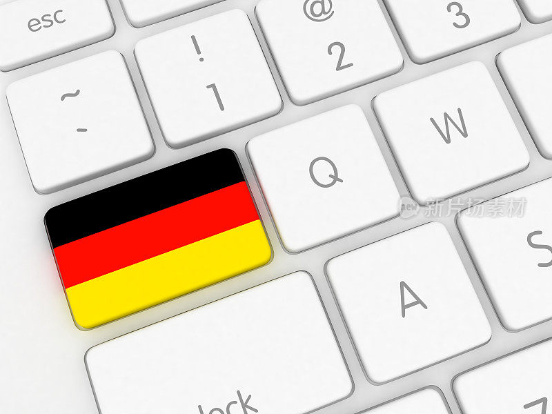 德国国旗的键盘