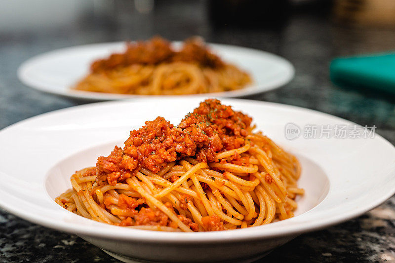 意大利肉酱面，美味的意大利面