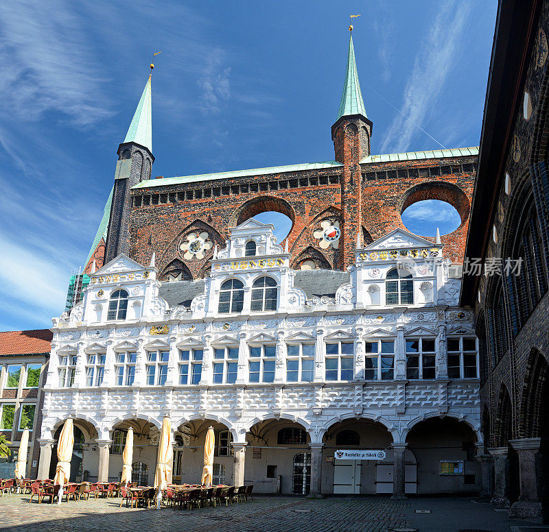 旧市场广场Lübeck，德国