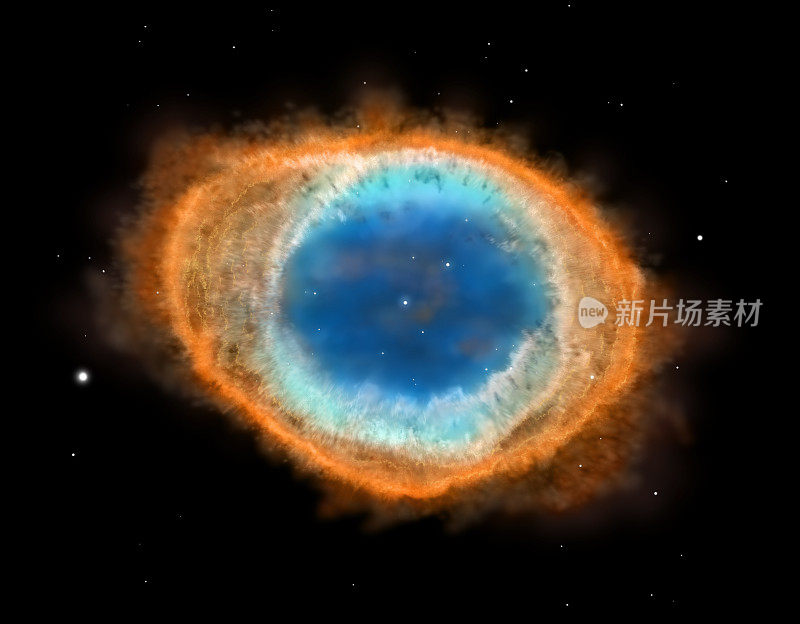 星系:环状星云M57，插图