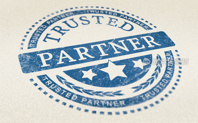 信任商业伙伴的背景