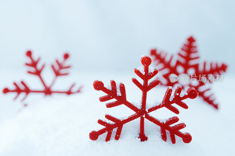 圣诞雪花。