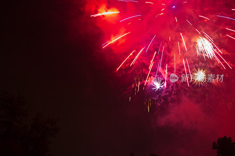 7月4日的烟花庆典，圣诞节和新年