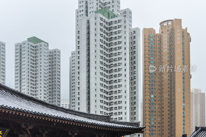 香港的住宅楼