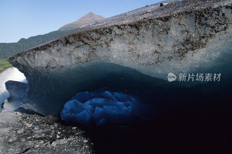 阿拉斯加基奈峡湾国家公园的出口冰川正在融化