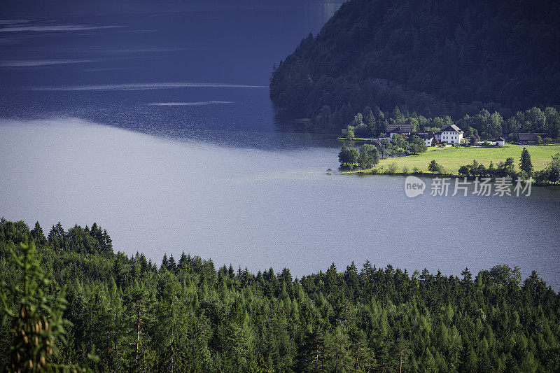 山湖全景