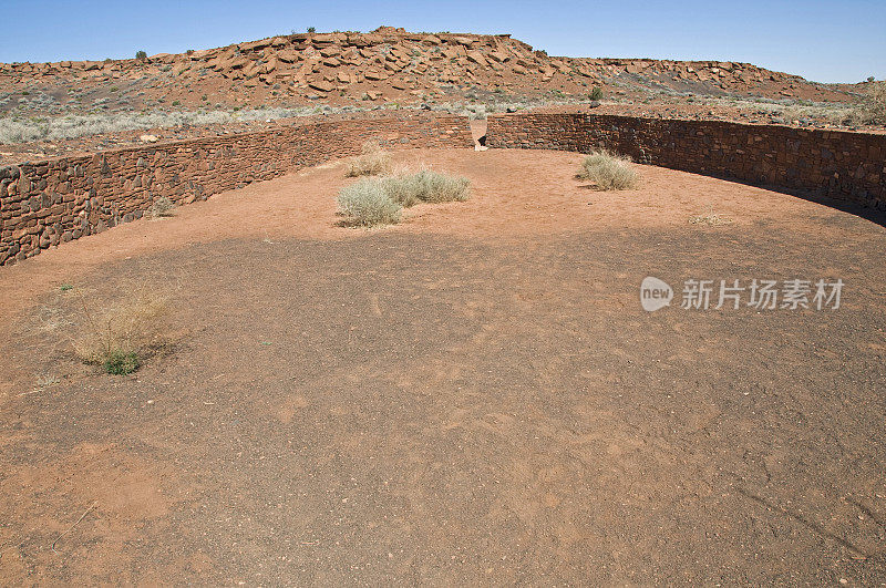 亚利桑那州美国印第安人遗址的球场