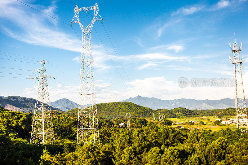 从高铁上看中国南方美丽的乡村景色