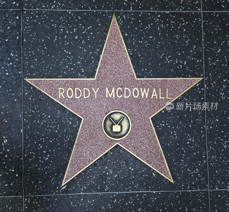 好莱坞星光大道明星罗迪·麦克道尔