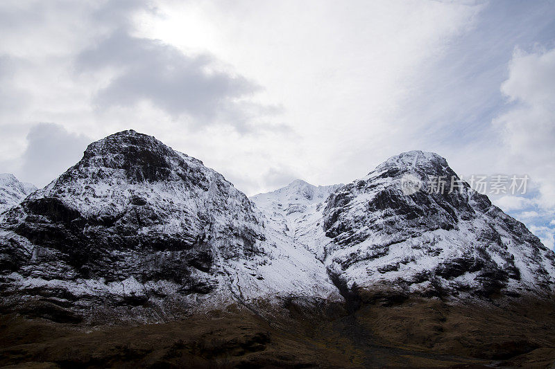 苏格兰峡谷雪高地