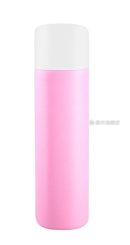 粉红色的洗发水瓶子