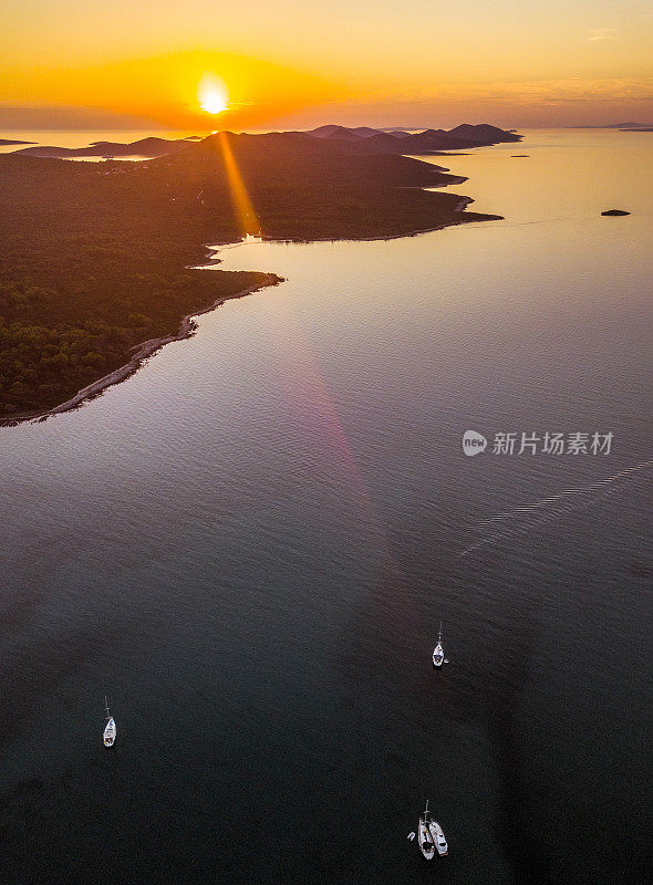 海岸线鸟瞰图