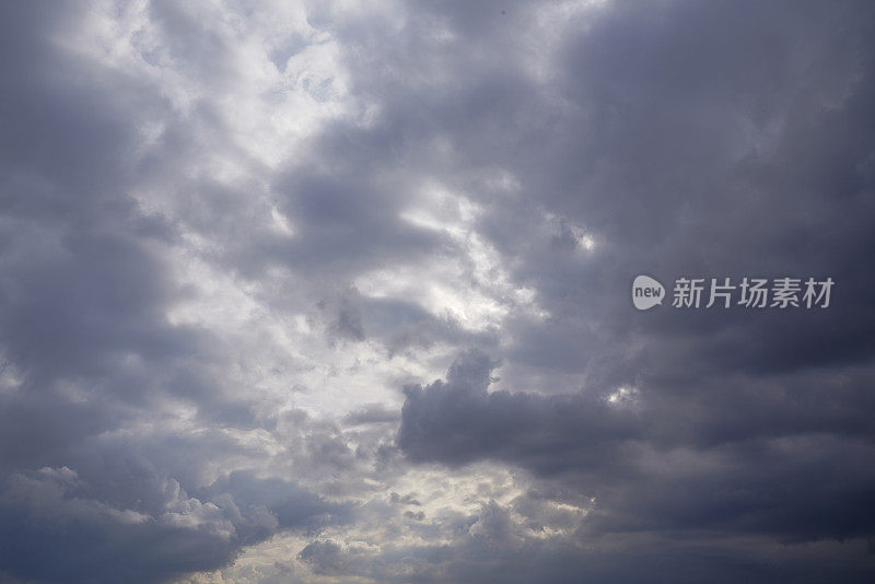 云和天空的背景。戏剧性的天空背景