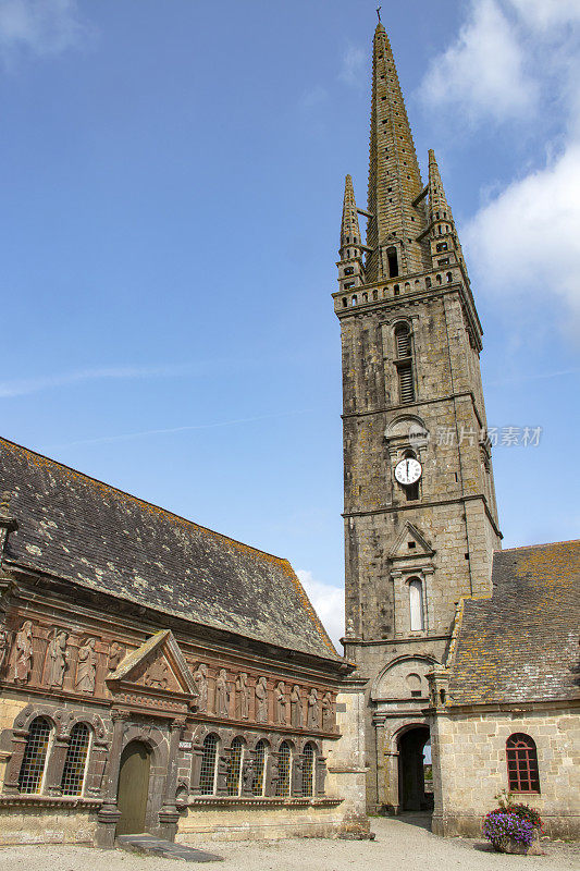 Sizun。圣苏里奥教堂，菲尼斯特。Brittany