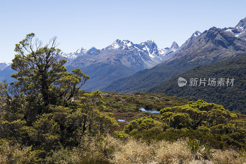 峡湾国家公园基峰的风景