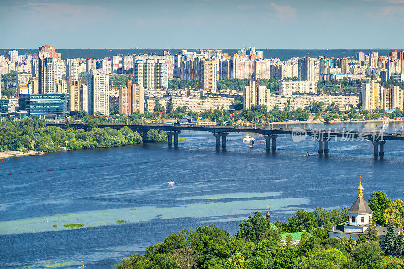 乌克兰基辅和第聂伯河