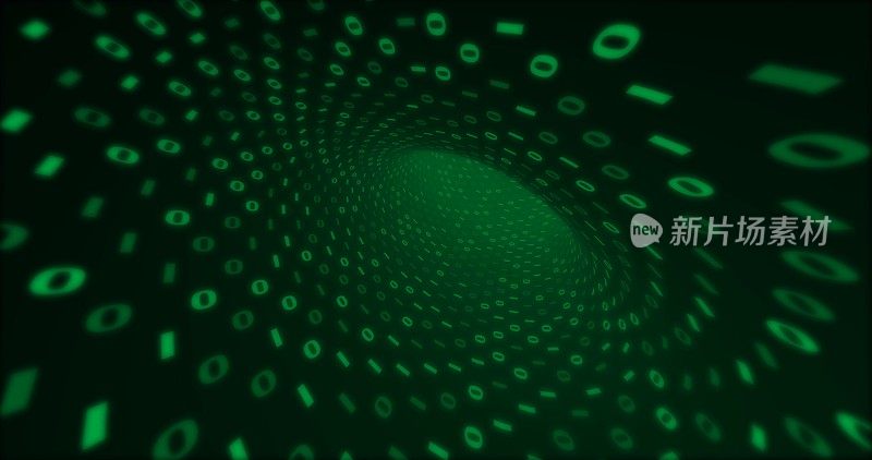 霓虹数字绿色双通道。无缝背景为网络、大数据、数据中心、数字事件。三维演示