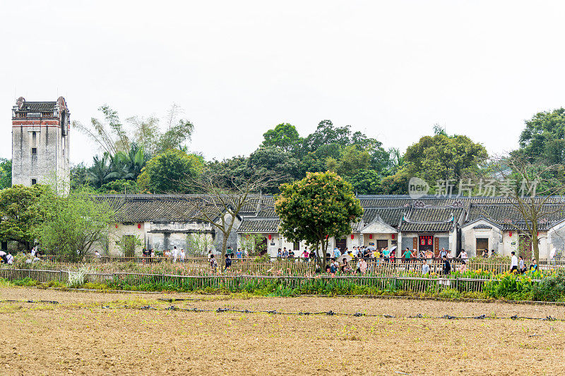 中国传统建筑，中国深圳观澜客家土楼。