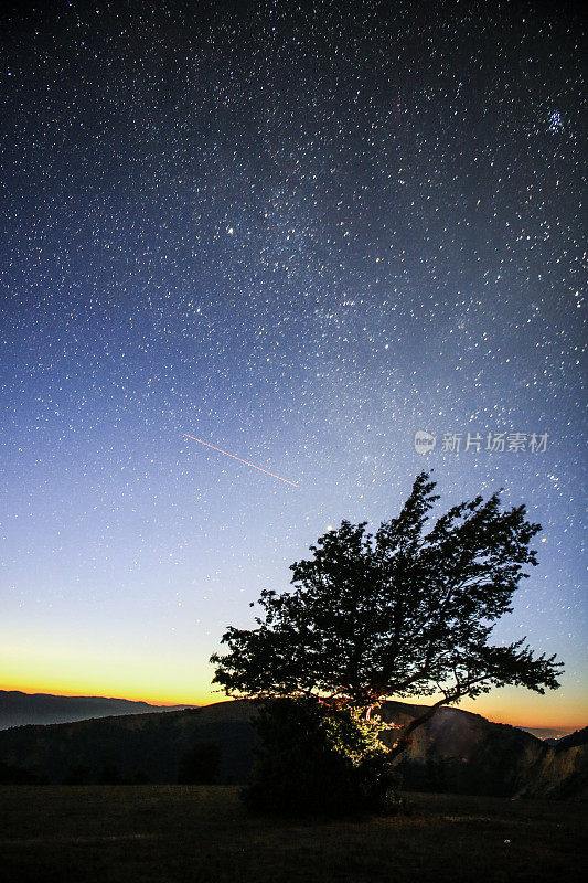 恒星科学，星系，恒星，大气，野营和摄影