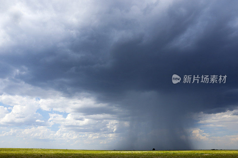 中西部平原上的暴雨