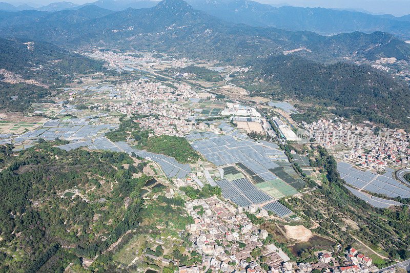 鸟瞰市区景色