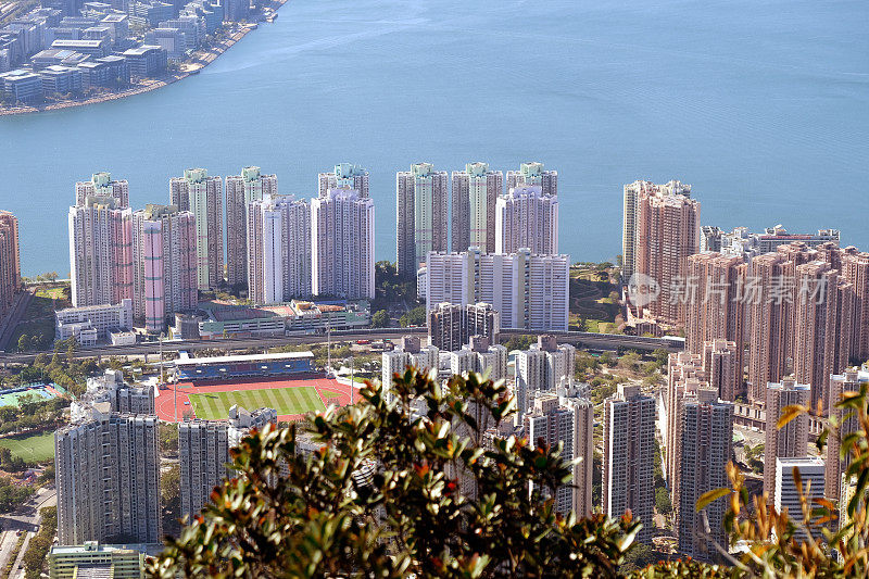 香港马鞍山区的住宅大厦