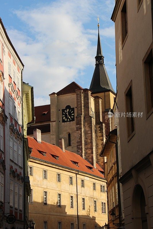 捷克-布拉格-老城区的建筑