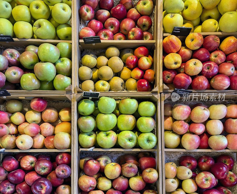 农贸市场的苹果