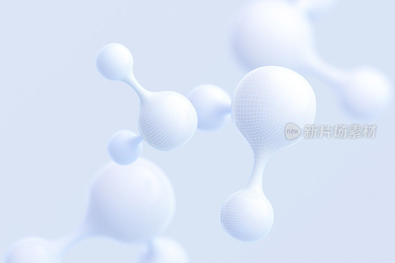 3D渲染微观分子模型