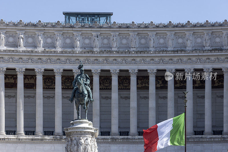从罗马威尼斯广场看维克多·伊曼纽尔二世的纪念碑