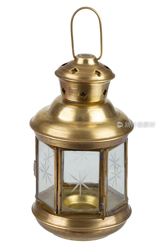 古蜡烛黄铜灯笼