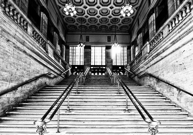 通往大厅的楼梯，联合车站。