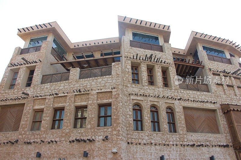 卡塔尔-多哈-典型的卡塔尔文化建筑