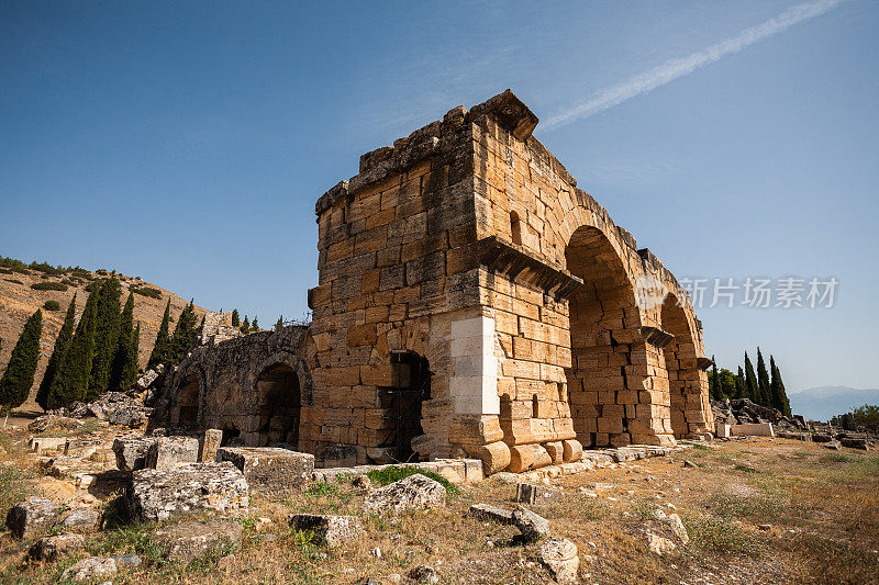 希拉波利斯古城在Pamukkale