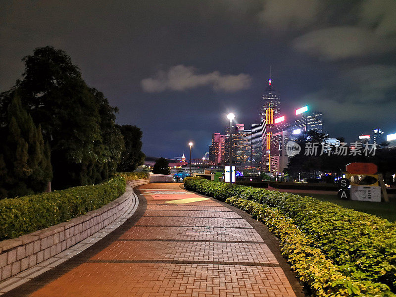 香港岛中西区夜景长廊