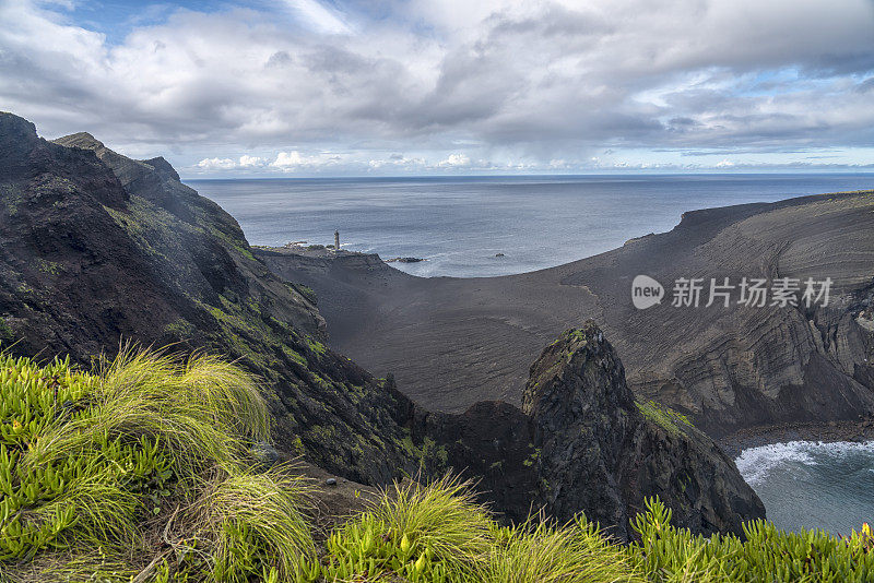 位于亚速尔群岛Faial的Capelinhos火山